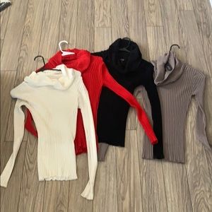 Cal neck stretch sweaters